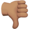 Thumbs Down - Medium emoji on Apple